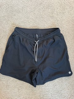 RHOBACK Men’s Grit Gym Shorts 5” Lined $74 Medium M Midnight Black