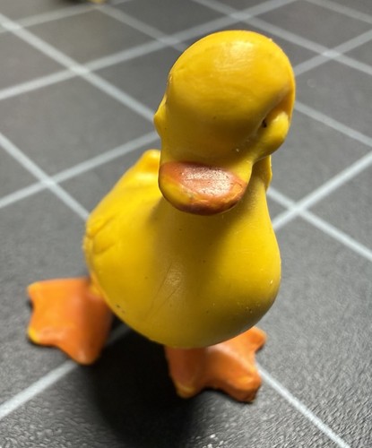 Vintage Schleich Yellow Duckling Figurine - Made in West Germany Farm Animal Toy