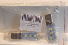 2 USB Plug 3-LED Night Reading Light Mini Portable Keychain Emergency Car Wall Y