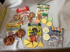 Melissa Doug RARE Store and Serve Snack Food Set