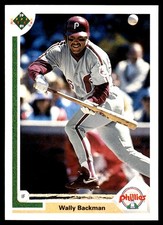 Wally Backman 1991 Upper Deck #790 Phillies MLB READ FREE SHIPPING AutographDen
