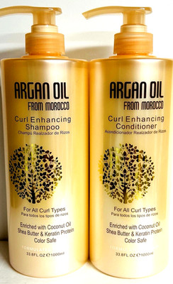 Argan Oil from Morocco Duo Pack Curl Enhancing Shampoo & Conditiiner 33.8oz each