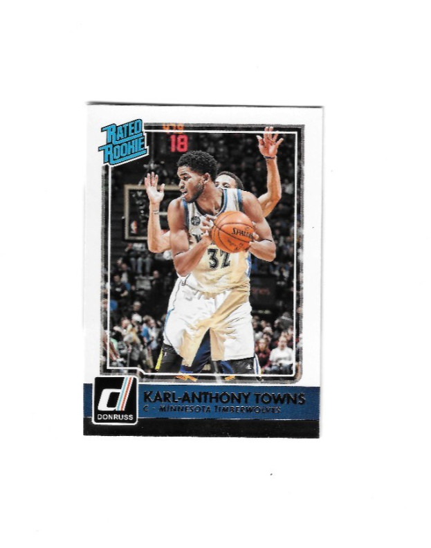 2015-16 Donruss Karl-Anthony Towns Rated Rookie RC #208 New York Knicks