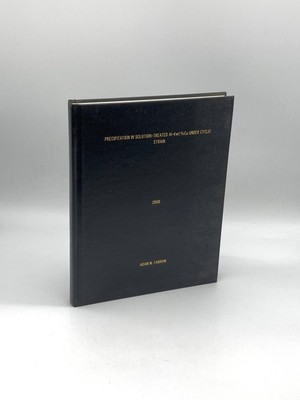 Precipitation in Solution-Treated Al-4wt%cu under Cyclic Strain A Dissertation