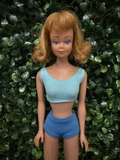 Poupée Barbie Mattel Midge Jambes Droites 1963 Vintage Avec Boîte