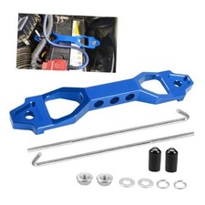 Battery Hold Down Sets, Aluminum Battery Tie Down Bracket with J Bolts Blue