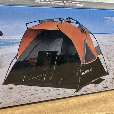 Hurley Easy One Pull Set Up Beach Tent Sun Shade Outdoor Camping Fishing Canopy