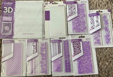 NEW Lot 8 Crafter s Companion Embossing Folders Cardmaking Paper Craft