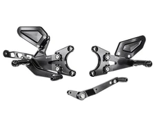 Bonamici Black Aluminium Rearsets to fit Yamaha YZF R1 / R1M 2015-2025