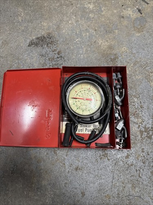 #ad Snap On Tools USA Vacuum Fuel Pump Tester Pressure Gauge in KRA 128 Metal Box $130.00