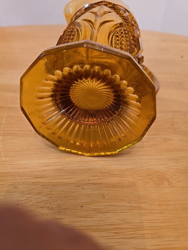 Vintage Paden City Etta Pattern #204 Amber 8" Milk Water Creamer Pitcher - Picture 7 of 8