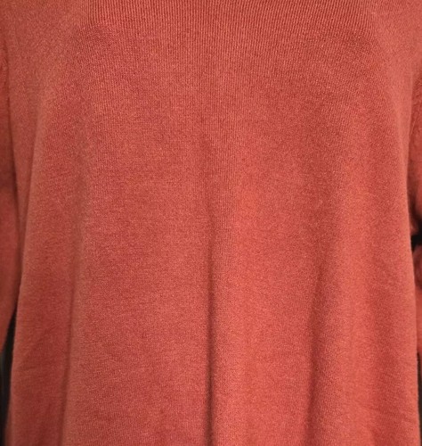 Maglione Love Ellie taglia large nuovo senza etichette tracolla schiena scollo a V colore ruggine - Foto 7 di 7