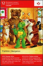 Canada Stamps - Booklet of 12, Franklin The Turtle, #2545a, BK487 MNH