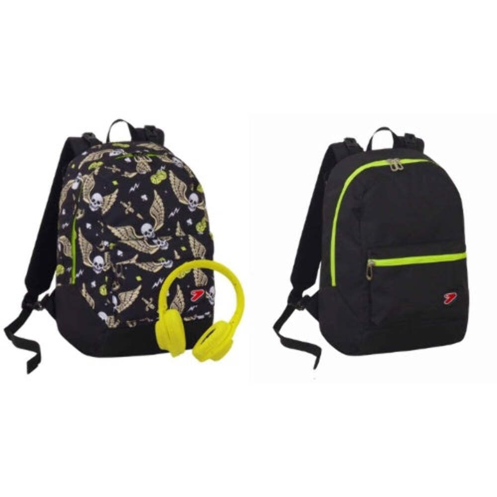 SCUOLA 201001860_899 ZAINO REVERSIBILE BACKPACK SEVEN SKULL BOY OFFERTA!