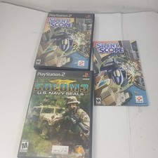 Silent Scope & SOCOM 3 US Navy Sony PlayStation 2 PS2 Lot of 2x