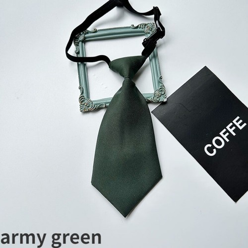 1x Men Women Adjustable Solid Mini Tie Student Short Necktie Accessories Decor - Bild 10 von 20