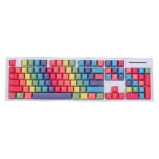 Rainbow Theme Keycaps Cherry Dye Sublimation PBT Material 114 Stylish for Key