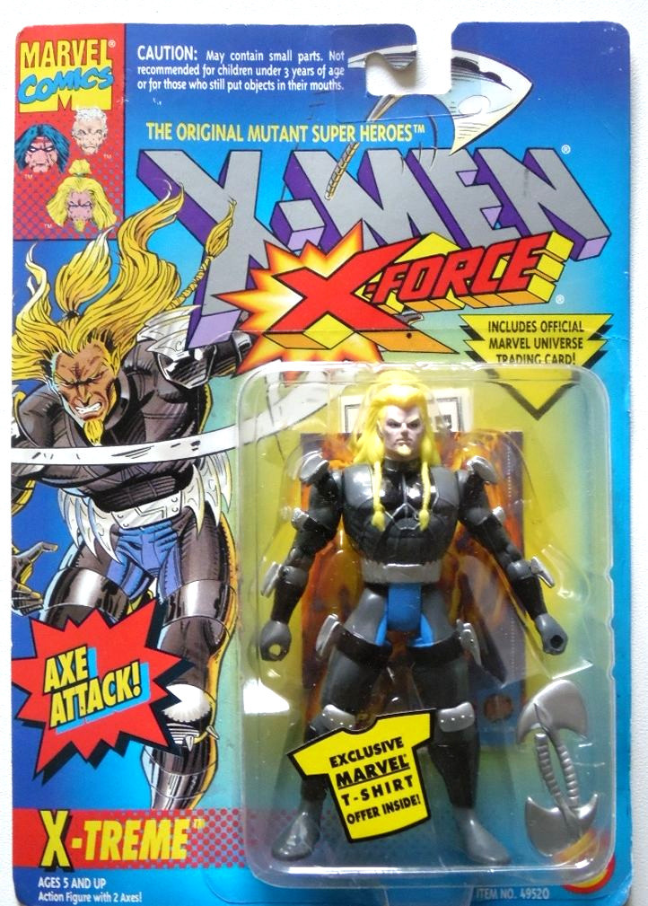 NEW VTG 1994 ToyBiz X-Men X-Force X-Treme Action Figure w/ Axe