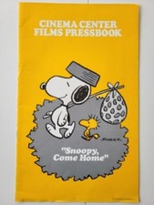 SNOOPY COME HOME ORIGINAL PRESSBOOK 1972 RARE CHARLIE BROWN ANIMATED MOVIE FILM