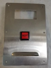 Smart TICKET CENTER Arcade Ticket Eater RECEIPT DISPLAY FACE PLATE w BUTTON