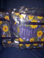 Sunflowers "Let us put our minds Together Reusable Shopping Bag Set Of 2
