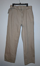 Todd Snyder Relaxed Self Belted Denim Pant Medium Khaki Sample