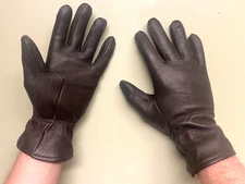 USGI MILITARY ISSUE LEATHER FLYER'S GLOVES BROWN XS Sz 1 Unisex Womens Mens NEW