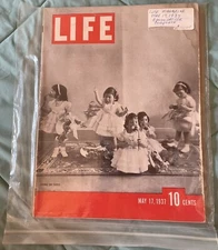 LIFE MAGAZINE May 17, 1937 Dionne Quints/ War Admiral Derby Win/Hindenburg Crash