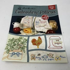 Aunt Martha's Iron On Transfer Book #400 Embroidery Patterns Kitchen Designs
