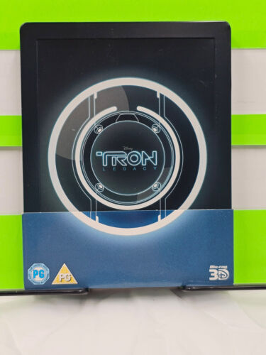 DISNEY TRON LEGACY STEELBOOK 3D IMPORT REGION FREE 2015 LIMITED EDITION BLU RAY