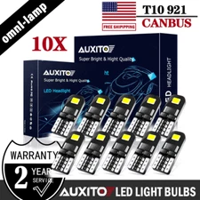 AUXITO 10x T10 194 2825 LED Light Bulb 168 White Super Bright Canbus Error Free
