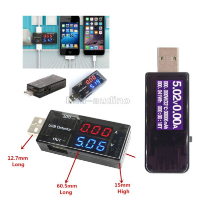 LCD Display USB Charger Doctor Current Voltage Detector Voltmeter Ammeter Tester