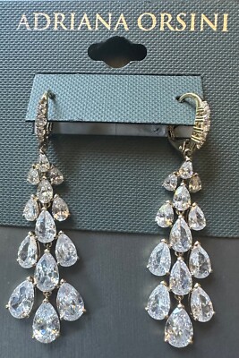 Adriana Orsini Feliz 18K Gold/Sterling Silver Cubic Zirconia