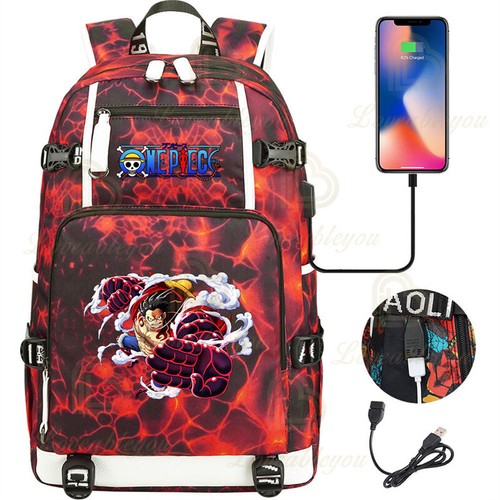 Anime One Piece Schoolbag Backpack Luffy Sabo ACE Rucksack Travel Bag Mochila - Bild 24 von 55