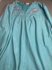 Long Vintage Blue Vandemere HouseCoat Mumu Robe One Size Fits Most