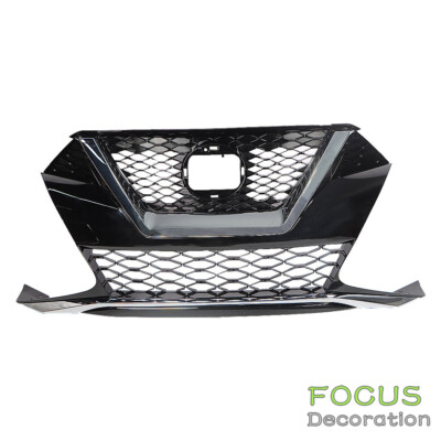 ナンバー23 For 2019-2021 Nissan Maxima Front Upper Grille Grill Black W