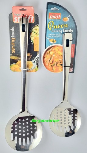 Cooking Spoon Skimmer Strainer (S) Slotted Frying Serving Mixing Turner 2 Sizes - Picture 6 of 27