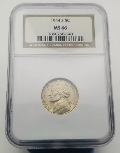 1944-S Jefferson Nickel NGC MS 66 #3079