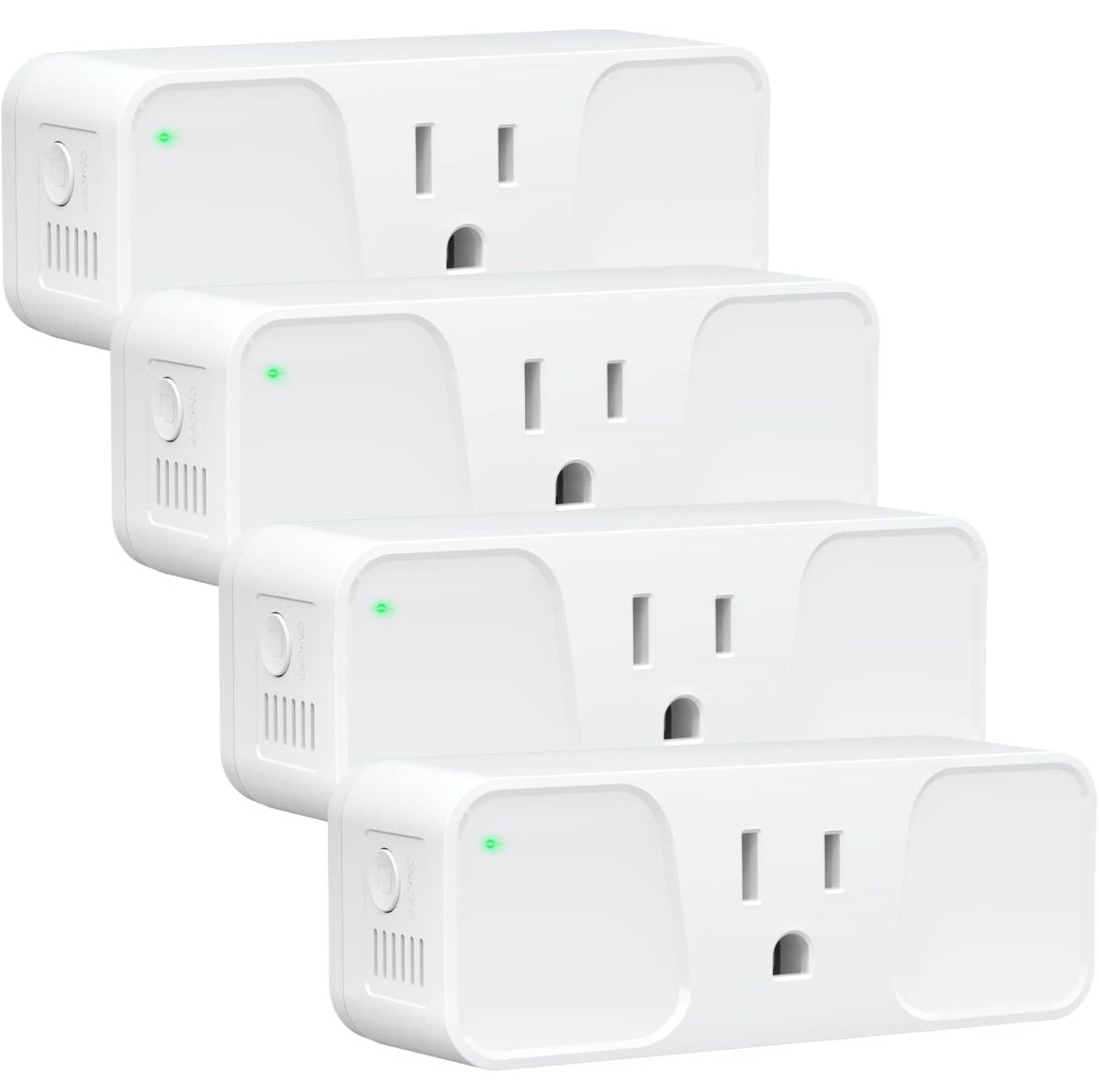 Smart Plug, Milfra 2.4GHz 15 Amp WiFi Smart Outlet 4 Pack-image