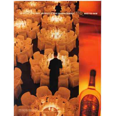 Vintage 1999 Print Ad for Chivas Regal and Crown Royal