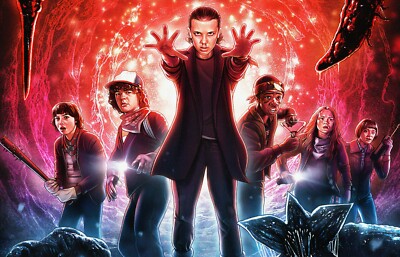 Kleines A6 Stranger Things Poster (nagelneu)