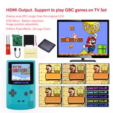 720P Retro Pixel HDMI-compatible IPS Backlight LCD Kit W/Pre-cut Shell For GBC