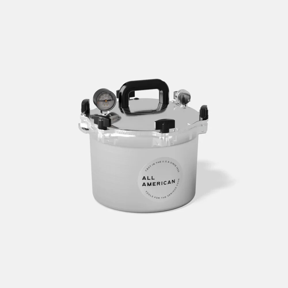 All American 910 Canner 圧力鍋/缶詰 All American 910 Canner Pressure Cooker - Silver, 10.5 qt