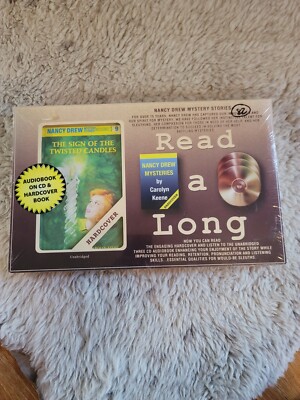 MIB Nancy Drew Read Along Set Twisted Candles 3 CD's + Hardcover book 2006 Keene