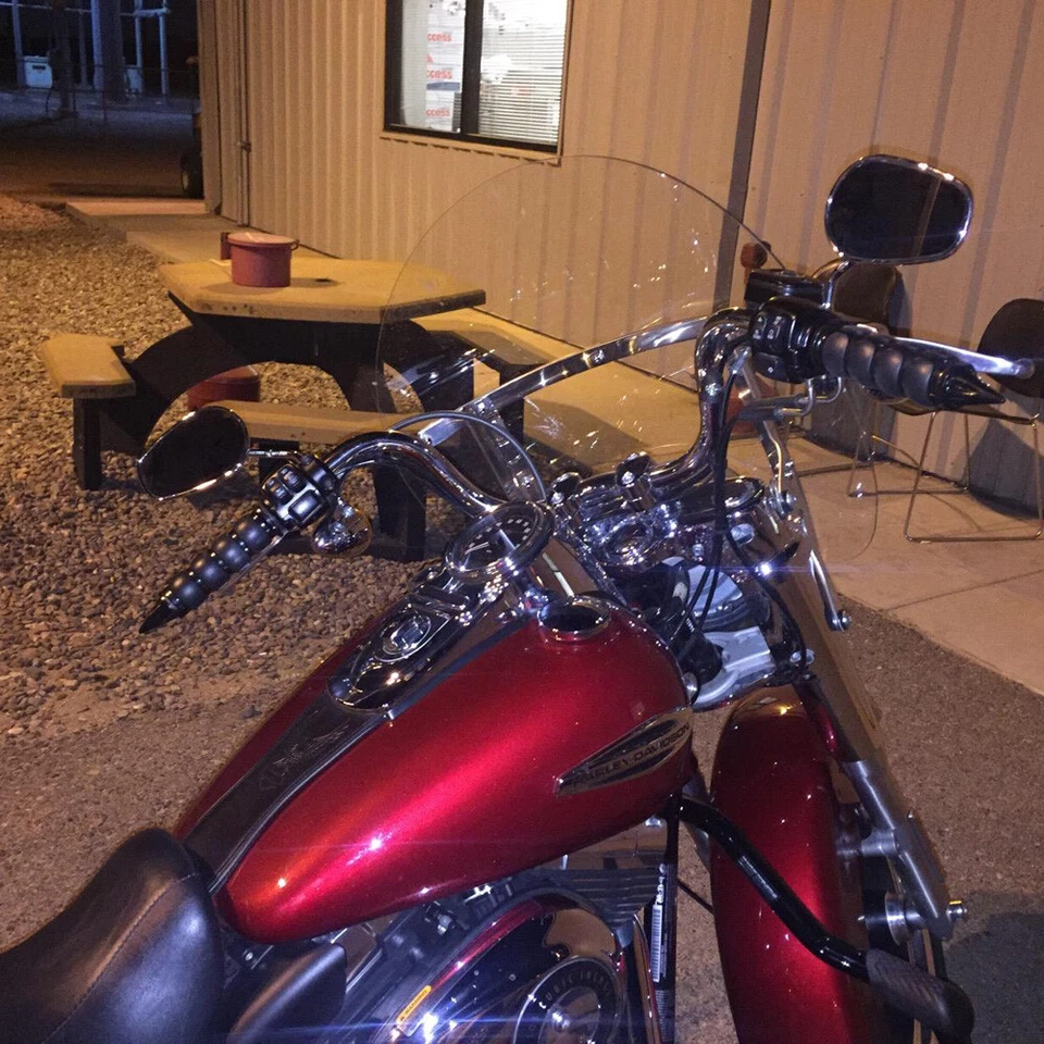 Empuñaduras de manillar de motocicleta de 1" negras para Harley Davidson Sportster XL 883 HG Foto 2 de 4