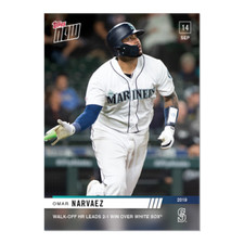 OMAR NARVAEZ 2019 TOPPS NOW #846 SEATTLE MARINERS (SSP) PRINT RUN 129