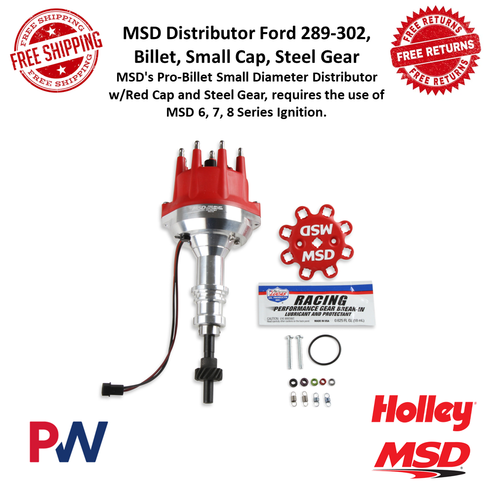 MSD Billet Distributor SBF 302 w/Small Cap MSD Billet Distributor SBF 302 w/Small Cap