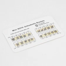 20 Pcs Dental Orthodontic Bracket Metal Brace Monoblock Mini Roth 022 Hook 345
