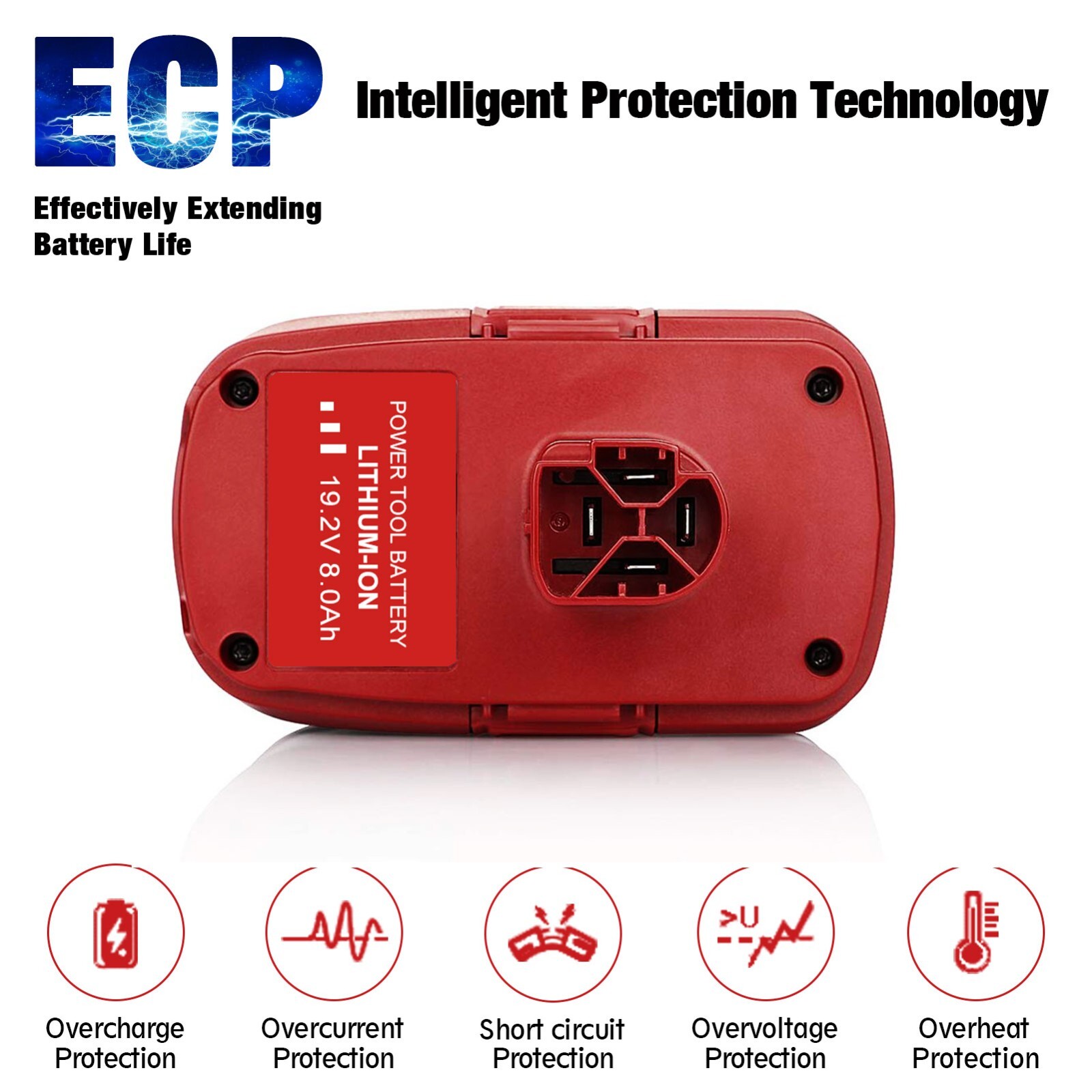 2Pack 19.2 Volt 8.0Ah For Craftsman C3 DieHard Lithium ion XCP Battery 11375 NEW