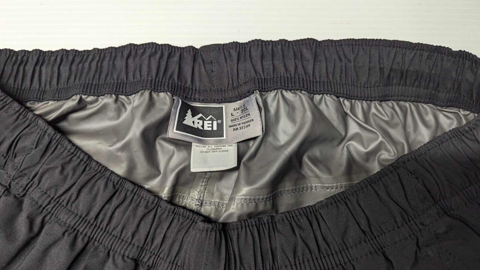 REI E1 Elements Packable Rain Pants Mens Large 30… - image 17